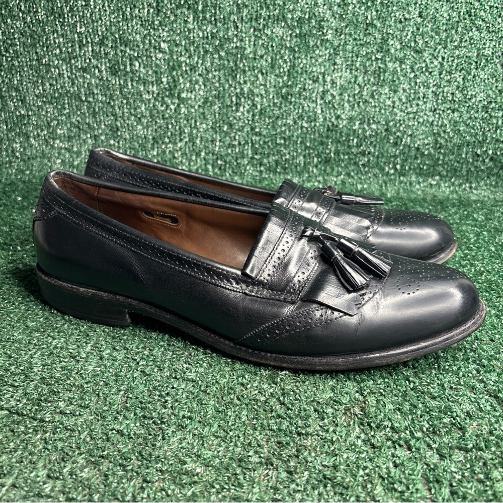 Allen Edmonds Bridgeton Black Leather Tassel Loafers Dress Shoes Mens 11.5 B